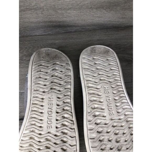 Hey Dude Wendy Rise Sox Stone White Textile Slip On Comfort Shoes Women 8M US/39 - Picture 11 of 16